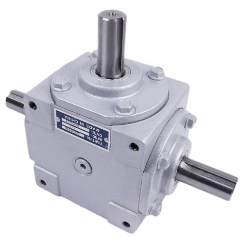 40 HP Right Angle Bevel Gearbox with Three 1" Keyed Shafts 1:1 1800 Max RPM