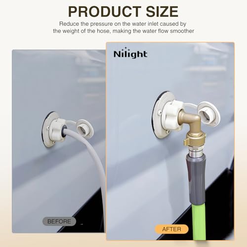 Nilight 90 Degree Hose Elbow, 3/4" Brass Water Connector for RV Camper - size: 90 Degree Hose Elbow