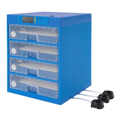 256 Eggs Incubator, Fully Automatic Egg Hatcher with LED Display & Automatic Egg Turning, Digital Poultry Hatcher for Chicken, Duck, Goose, Quail, Peacock Eggs (256) - size: 256