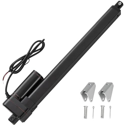 JQDML 12 Inch Stroke Linear Actuator 12V 440 lbs Heavy Duty IP65 Waterproof - size: 12"