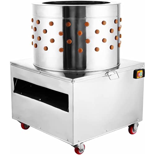 31.4'' Stainless Steel Chicken Plucker Machine, Plucking Machine De-Feather 110V 3000W 245R/min, Fowl Food Processor Electric - color: 31.4''