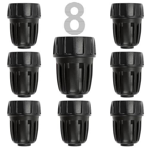 Universal 3/4 Inch Female Pipe Thread to 1/2 Inch Drip Irrigation Tubing Adapter, 8 Pack 1/2 In. Barbed Drip Line x 3/4 In. Faucet PVC Adapter Connect 3/4" FHT Garden Faucet Hose Bibb - size: 3/4" Thread To 1/2" Adapter