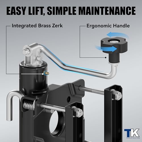 2000 lbs 10in Lift Compact Boat Trailer Jack,Bolt on Jack Stand
