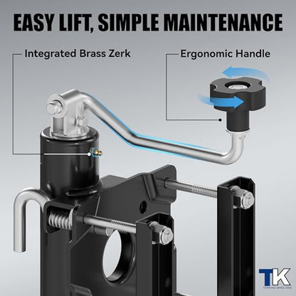 2000 lbs 10in Lift Compact Boat Trailer Jack,Bolt on Jack Stand