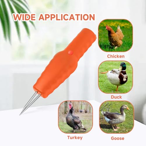 Chicken Plucker Machine，Chicken Feather Plucker | Feather Remover for Chicken/Duck/Goose（Orange）
