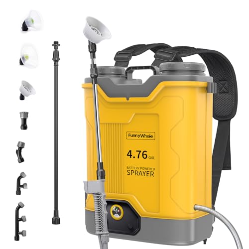 4.76 Gallon Battery Powered Backpack Sprayer Fit for DeWalt 20V Battery