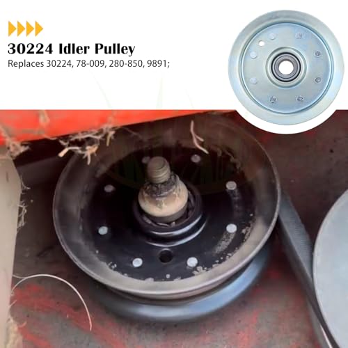 30224 Idler Pulley for Dixie Chopper 42", 50", 60" and 72" Decks - size: 1x30224W