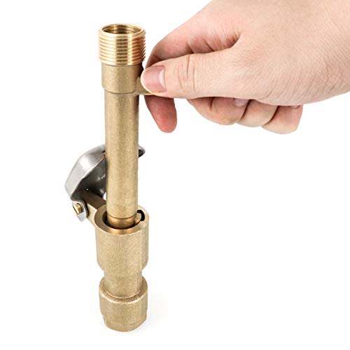 QWORK 2 Sets G3/4 BSP Brass Quick Coupler Valves – Compatible Keys for Lawn, Garden & Irrigation Systems - size: 3/4 inch