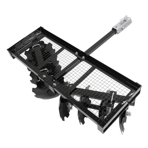WUTIST 4 FT Tow-Behind Notched Disc Harrow for Use with A 2" Towball