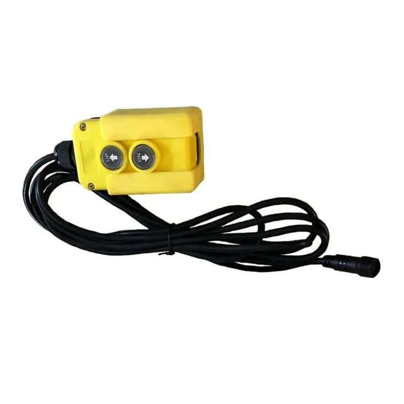 15K Self-Contained Hydraulic Jack Heavy-Duty Includes Corded Remote & Mounting Plate, Black