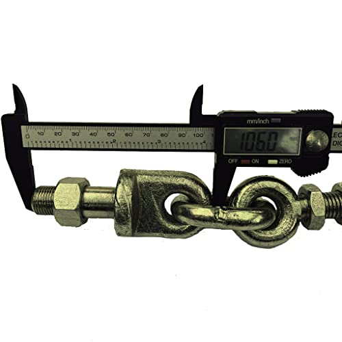 2 Three Point Hitch Sway Chains (Pair) - Yanmar & Kubota Tractor CAT1 Stabilizer Chains