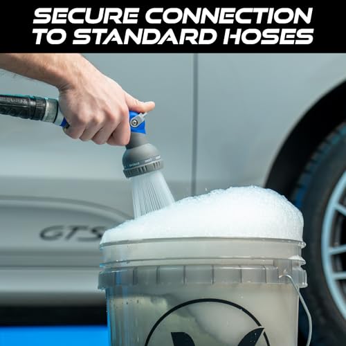 VIKING Hose Nozzle, 8 Spray Patterns, Thumb Control for Cars and Homes - style: 8 Pattern Thumb Control