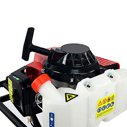 XtremepowerUS 2.5HP Post Hole Digger 63cc Gas-Powered 2-Stroke Auger Digging Drill Shaft Size 3/4" (Machine Only) - style: Digger Engine