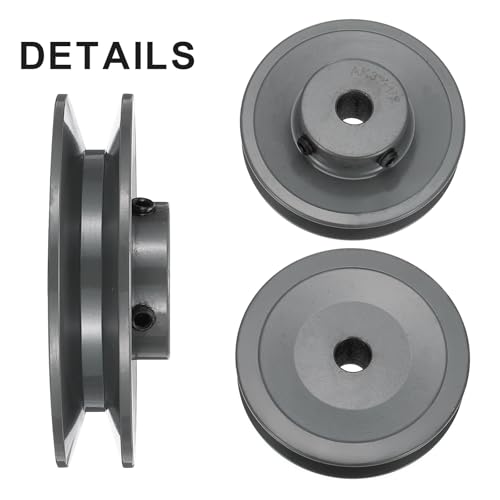 uxcell AK32-1/2 V-Belt Sheave 1/2" Bore, 3.25" OD, Single Groove Web Sheave - size: 1/2"Bore 3.25"OD