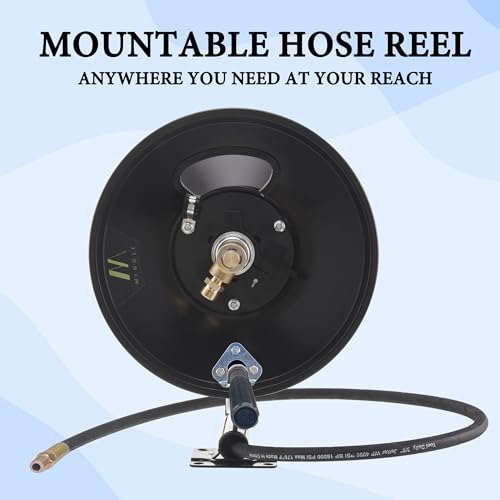 M MINGLE High Pressure Washer Hose Reel 150ft x 3/8" / 300ft x 1/4" - size: 150FT