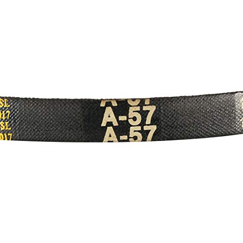 uxcell A57 Drive V-Belts 57" Inner Length 13mm Width 8mm Thick JIS Standard A-Section Rubber Drive Transmission Belt - size: 57"