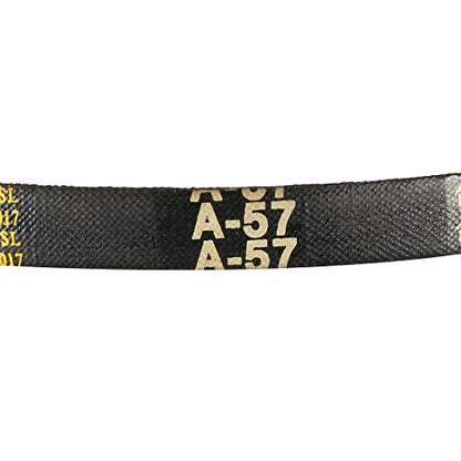 uxcell A57 Drive V-Belts 57" Inner Length 13mm Width 8mm Thick JIS Standard A-Section Rubber Drive Transmission Belt - size: 57"