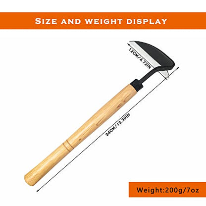 Grass Sickle Hoe Gardening Handheld Tool Weeding Tools for Garden (Yellow) - color: Yellow