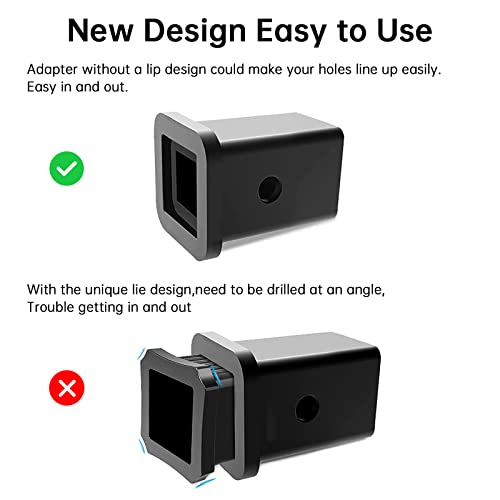 2-1/2" to 2" Hitch Receiver Adapter Insert Sleeve Mount Adapter - size: 2-1/2" to 2"