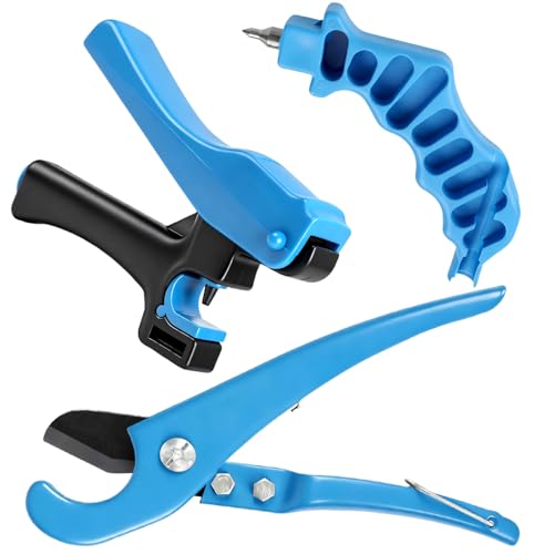 RedChili 3PCS Drip Irrigation Hole Punch Tubing Cutter Tool, 2 in 1 Hole Punch & Tubing Cutter Set Drip Line Hole Puncher Tool for 1/4 Inch Barbed Fitting Insertion for Garden Drip Tubing System - size: 3Pcs Punch Tool Sets