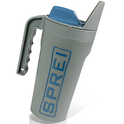 Spot Spreader 80 oz Handheld Shake Dispenser for Salt, Seed, Grass and Garden Multiple Sized Openings for a Variety of Uses