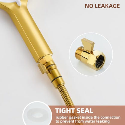 Angle Simple Shower Flow Control Valve, Water Shut Off Valve, Titanium Gold - color: Titanium Gold