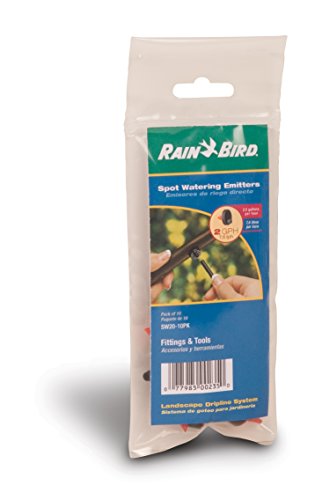 Rain Bird SW20/10PS Drip Emitter, 1/4", 10-Pack - size: 10-Pack, style: 2 GPH