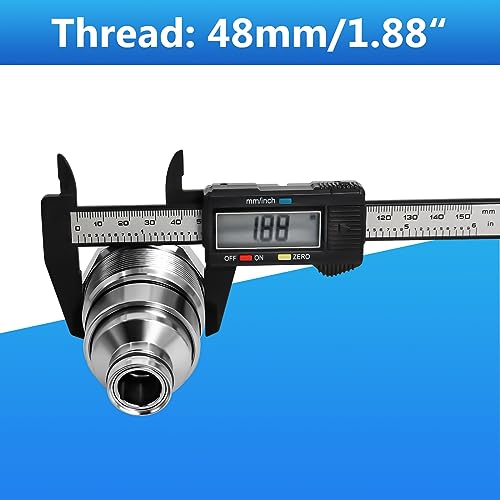 7246799 48mm Male Flat Face Hydraulic Quick Coupler Compatible with Bobcat - size: 7246799 AT406474 Male