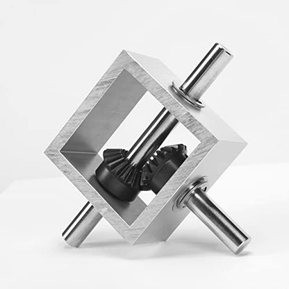 ZORZA 1Pcs 1:1 Right Angle Bevel Gearbox 10mm Shaft Mechanical Build
