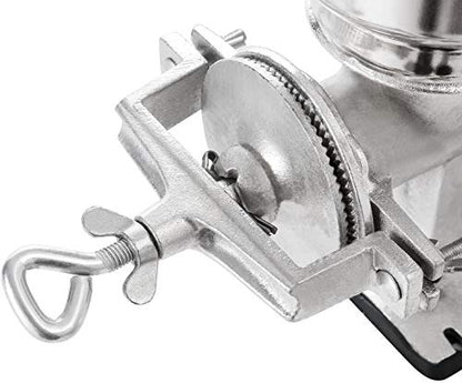 Chefcaptain Manual Cast Iron Grain Grinder, Corn Grinder, Food Mill Hand Crank For Wheat Grains Nuts Grinds 1 Lb Per Minute