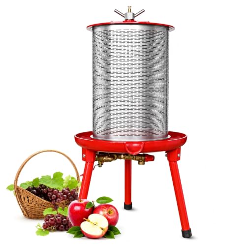 5.3 Gal Hydraulic Fruit Press Cider Wine Bladder Grape Juice Presser - size: 5.3 Gallon