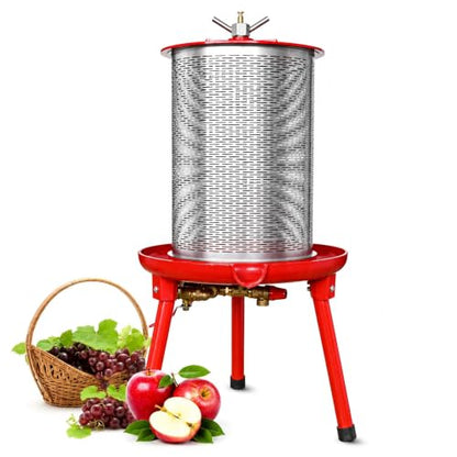 5.3 Gal Hydraulic Fruit Press Cider Wine Bladder Grape Juice Presser - size: 5.3 Gallon
