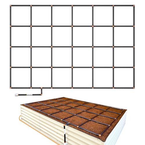 Garden Grid 4x6 | Irrigation System for Raised Garden Bed | Prebuilt, Easy - size: 4x6, style: Standard