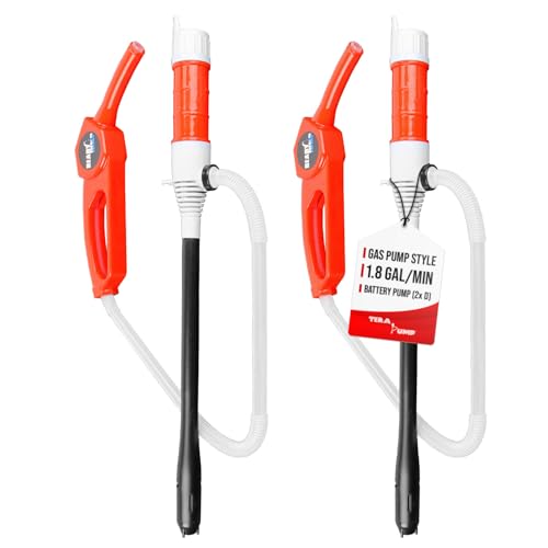 TERA PUMP 2pk Battery Powered Transfer Pump for Fuel and Water