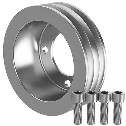 2 Groove Crankshaft Pulley for Ford Small Block 1969-Up 289 302 351w 351C 351W 351M 400 V8 5.0L