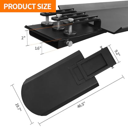 Clamp On Quick Spade, Attachment for Skid Steer, Tractor Bucket or Pallet Fork, Integrated Chain Hook, Dig Footings, Trenches, and Stump Removal