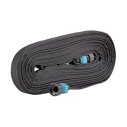 Gilmour 50 Ft Black Flat Soaker Hose with Clog Resistant Fabric Cover