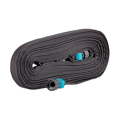 Gilmour 50 Ft Black Flat Soaker Hose with Clog Resistant Fabric Cover