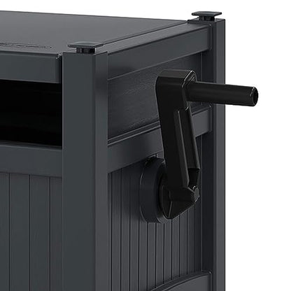 Suncast 100 ft Garden Hose Reel Hideaway, Cyberspace Grey - size: 100' (Cyberspace)