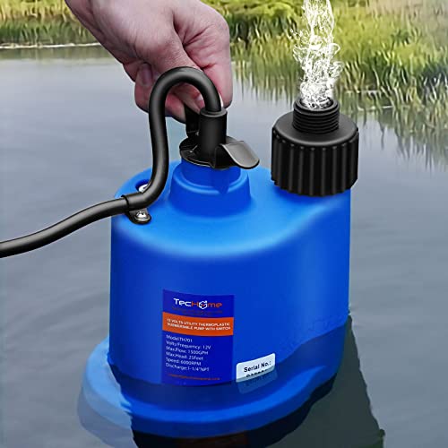 TecHome 12v Sump Pump Submersible Water Pump Water Transfer Pump. - style: 12V Submersible Pump