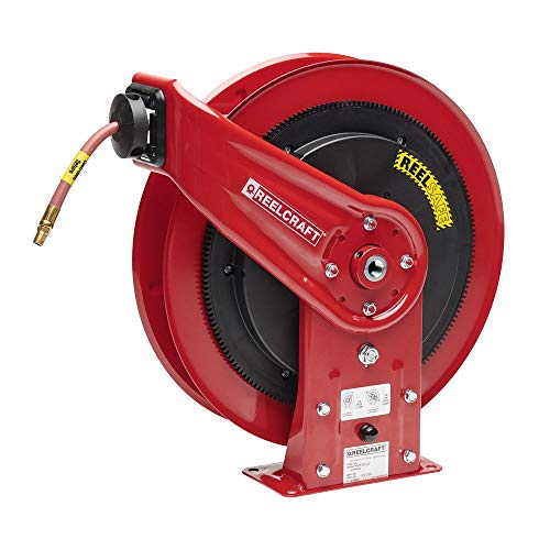 Reelcraft RS7670-OLP - 3/8" x 70 ft. REELSAFE Controlled Return Air Hose Reel