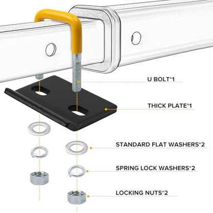 Hitch Tightener Anti Rattle Stabilizer for 1.25" to 2", Trailer Hitches Reduce Movement On Hitch Cargo Carrier Bike Rack, RV Accessories, Rust Free(2 Packs) - size: Anti Rattle Stabilizer