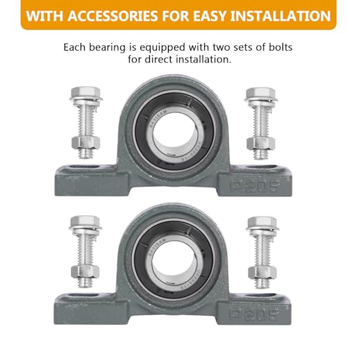 Pillow Block Bearing (UCP205-16,2PCS)