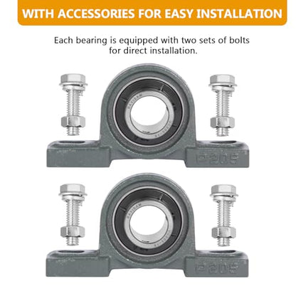 Pillow Block Bearing (UCP205-16,2PCS)