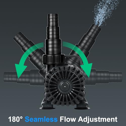 1800 GPH Pond Pump, 100W for Fish Ponds, Fountains & Waterfalls - size: 100W