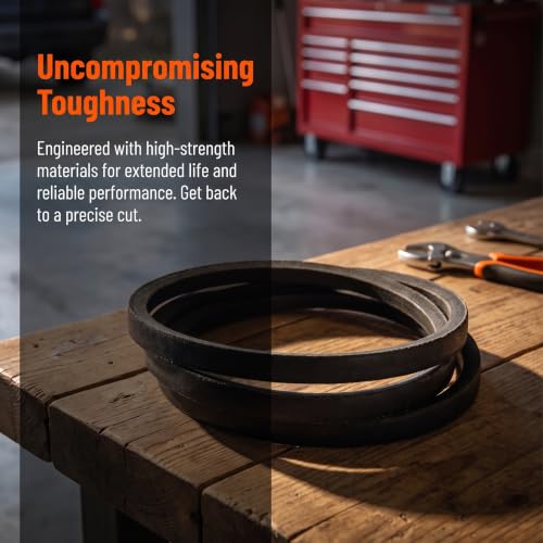 2 Pack 532183688 183688 Lawn Mower Drive Belt fit Husqvarna Poulan Roper Craftsman Weed Eater 55CHVA 55R21HVA 67521HV 7021RS (3/8" X 34.5") - color: 3/8" X 34.5"