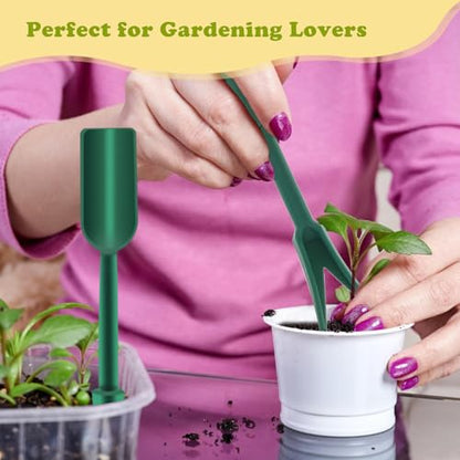 Mini Seed Spreader Set,6 PCS Small Garden Seed Planter Tool,Precise Sowing Seed Dispenser for Tiny Seeds, Hand Held Manual Seed Spreader with Seedlings Dibber and Widger Set Tools for Planting