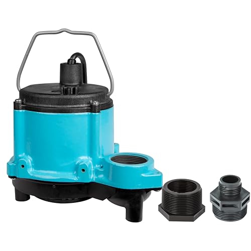 Little Giant 6-CIM-R 115V, 1/3 HP Manual Sump/Utility Pump, 10' Cord - style: Cast Iron, 115V, 10' Cord, Manual