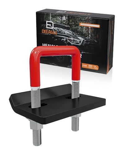 DEEAGLE Hitch Tightener Anti Rattle Stabilizer for 1.25" to 2" Hitch - size: 2 inch, style: Red & Black