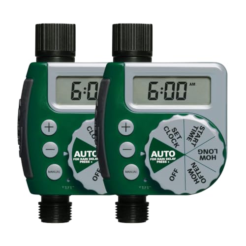Orbit 62067 1-Outlet Programmable Digital Hose Watering Timer, 2-Pack - size: 1 Outlet (Pack of 2)